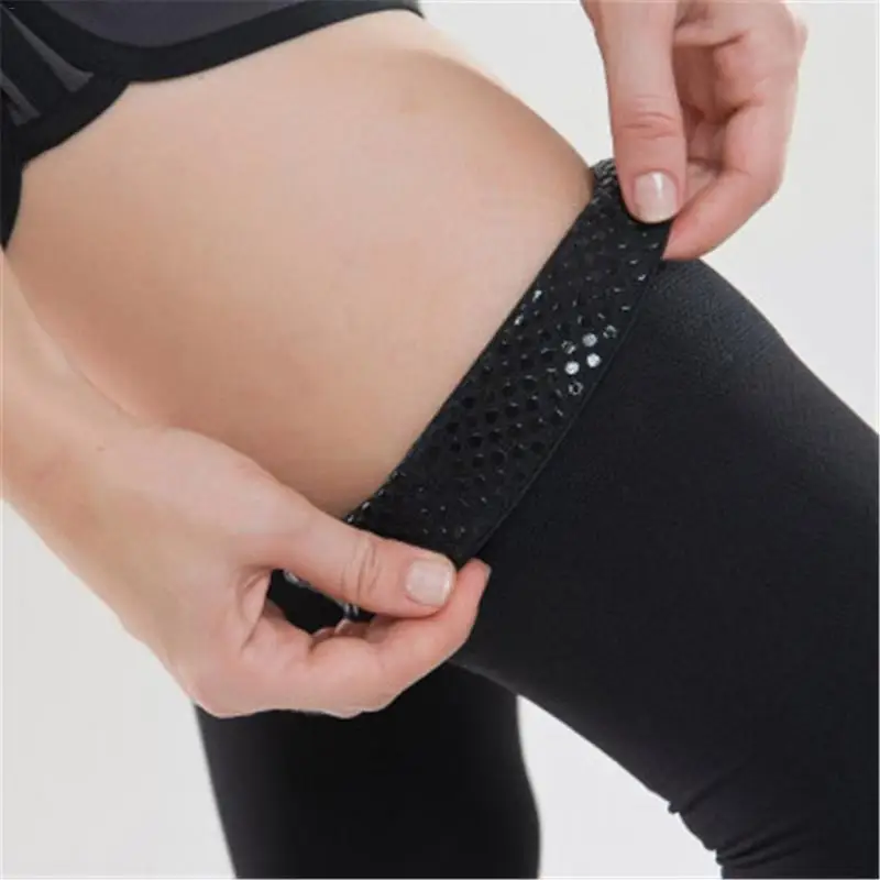 Носки Heilsa для бедер унисекс медицинские компрессионные чулки от варикоза до колена с открытыми пальцами и анти-скольжением.