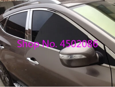 Накладка на окно для Hyundai Solaris 4dr 2010 2019 Внешнее украшение кузова хромированные