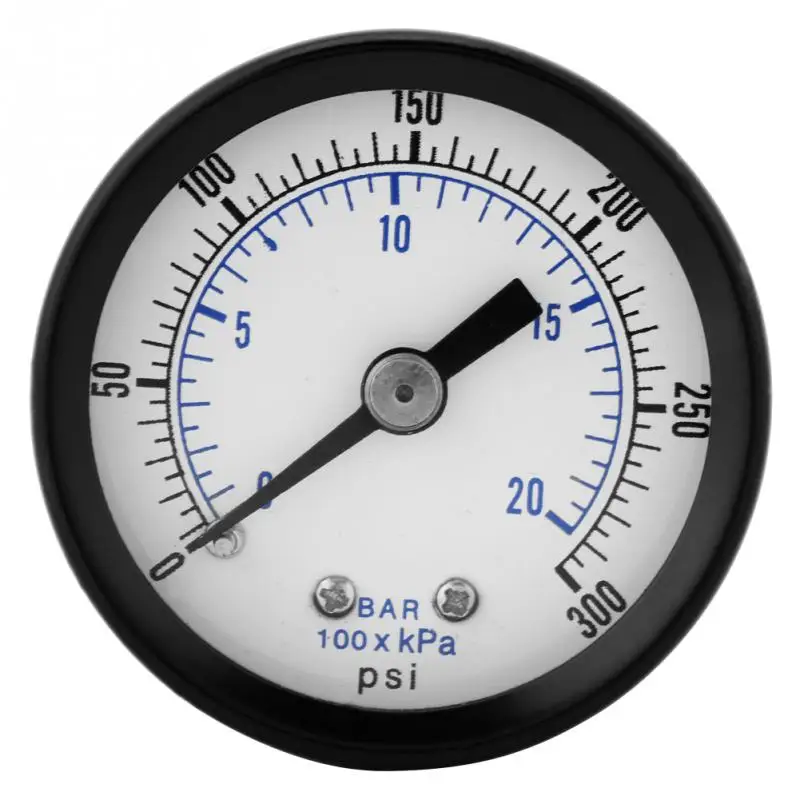 1 шт. Мини манометр для топлива воздуха масла жидкости воды 0 20bar / 300psi 1/8 BSPT