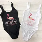Купальник слитный женский с принтом фламинго, пикантный купальный костюм, пляжная одежда, Женский Монокини 2019 badpak
