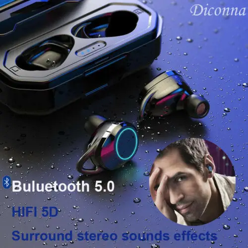 Ture Bluetooth 5.0 Headset Wireless Earphones Earbuds Stereo Deep Bass Headphones Waterproof Sport Earphone Built-in Mic3B04 | Электроника