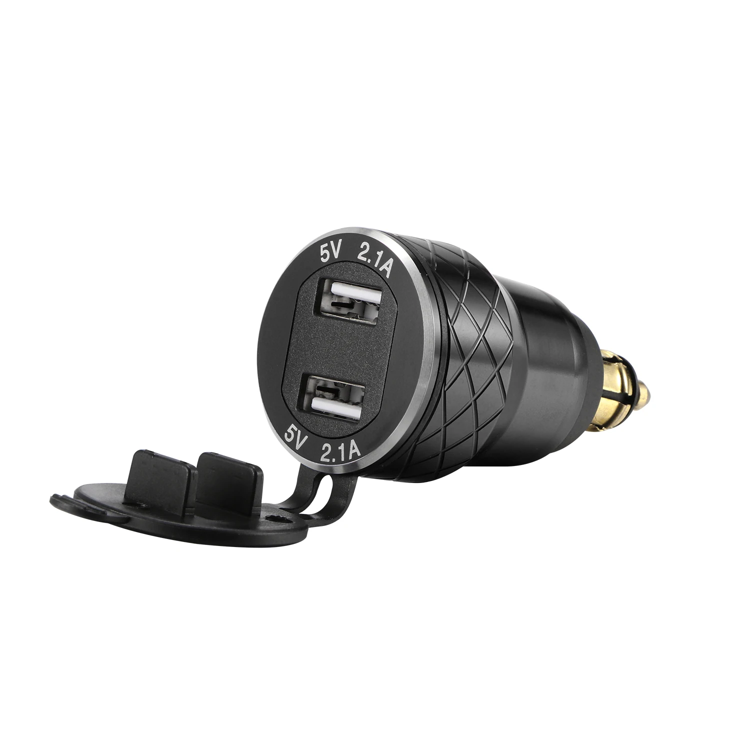 Onever алюминиевый сплав Корпус мотоцикла двойной USB зарядное устройство 12 24v 4.2A