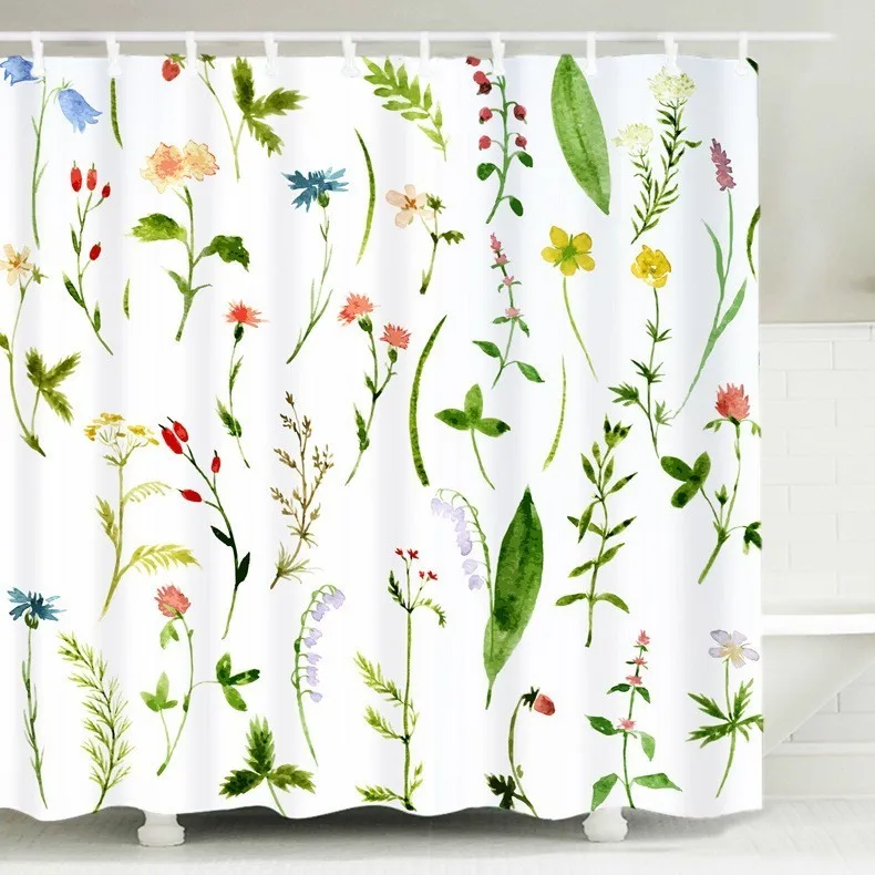 2019 новый лист ванная комната ветер цифровая печать полиэстер Душ