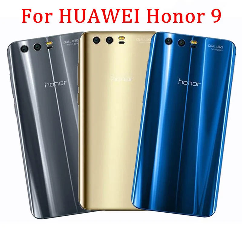 Оригинальный корпус для Huawei Honor 9 Honor9 Батарейная дверь настоящая задняя крышка
