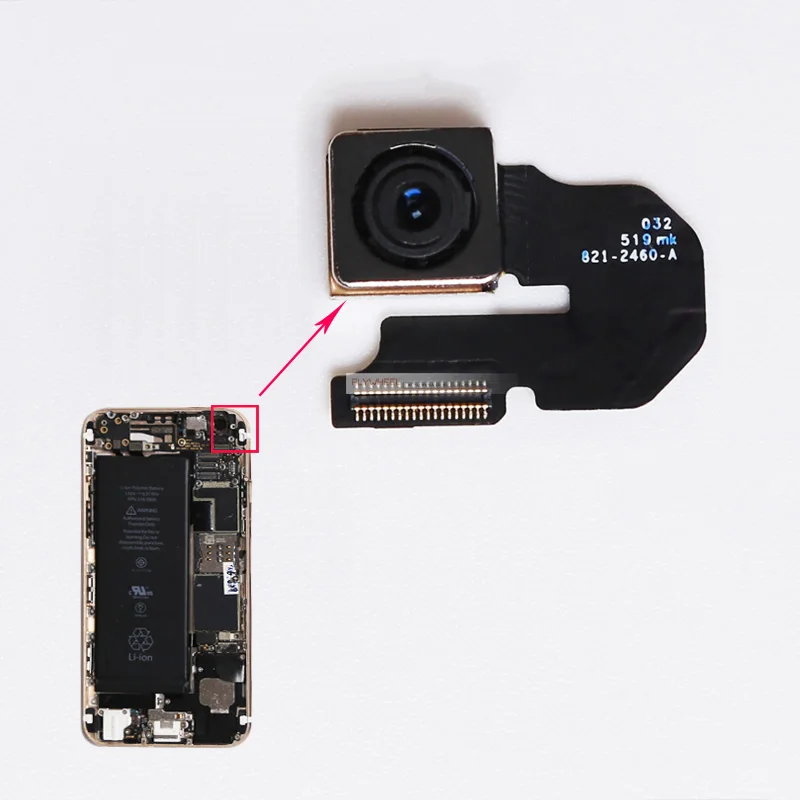 5 шт./лот задняя камера большой модуль задней камеры гибкий кабель для iPhone 6 6S Plus