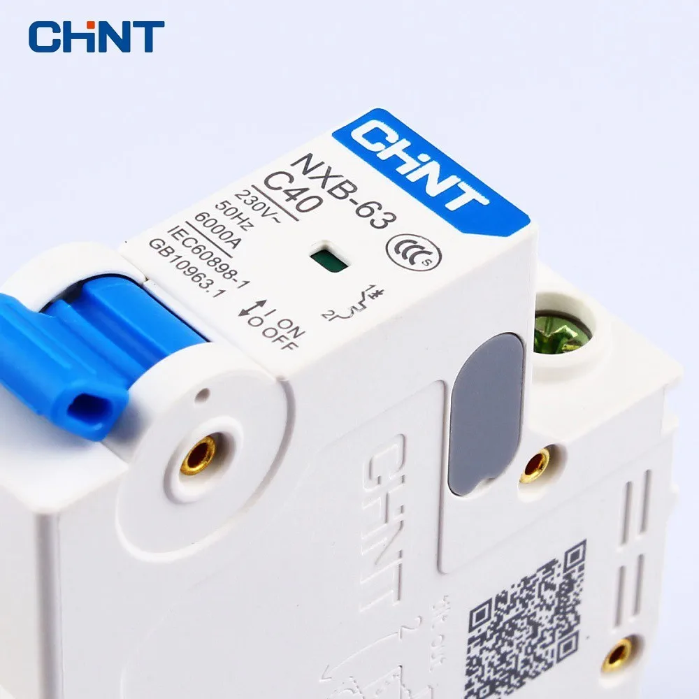CHINT миниатюрный автоматический выключатель C Тип NXB-63 1P 10A 230V 50HZ Бытовой Воздушный