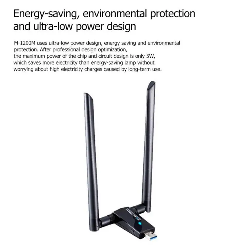 _ USB 3 0 Wi Fi адаптер 1200 Мбит/с два диапазона 2 4 ГГц/5 8 ГГц беспроводная сетевая карта