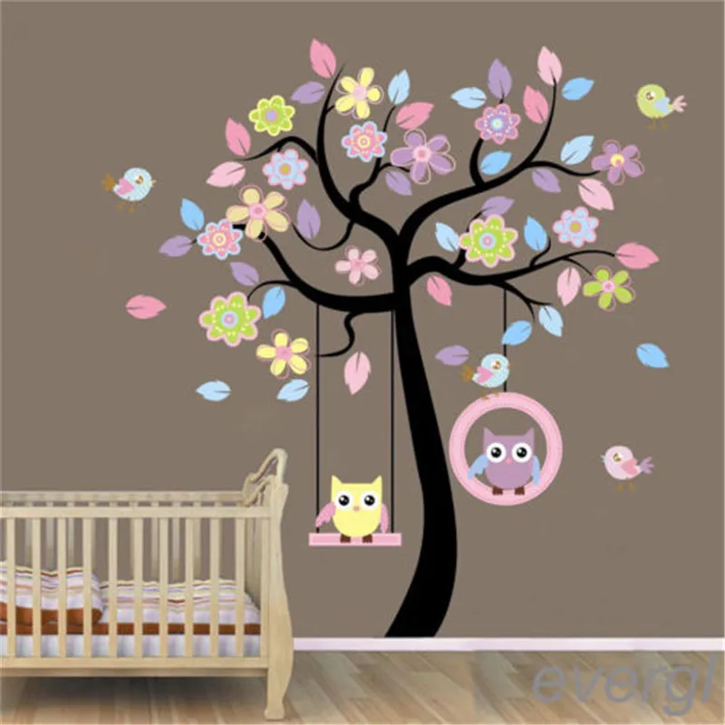 Cartoon DIY 3D Wall Stickers for Kids Room Bedroom Removable PVC Mural Art Sticker Home Decor Living | Дом и сад