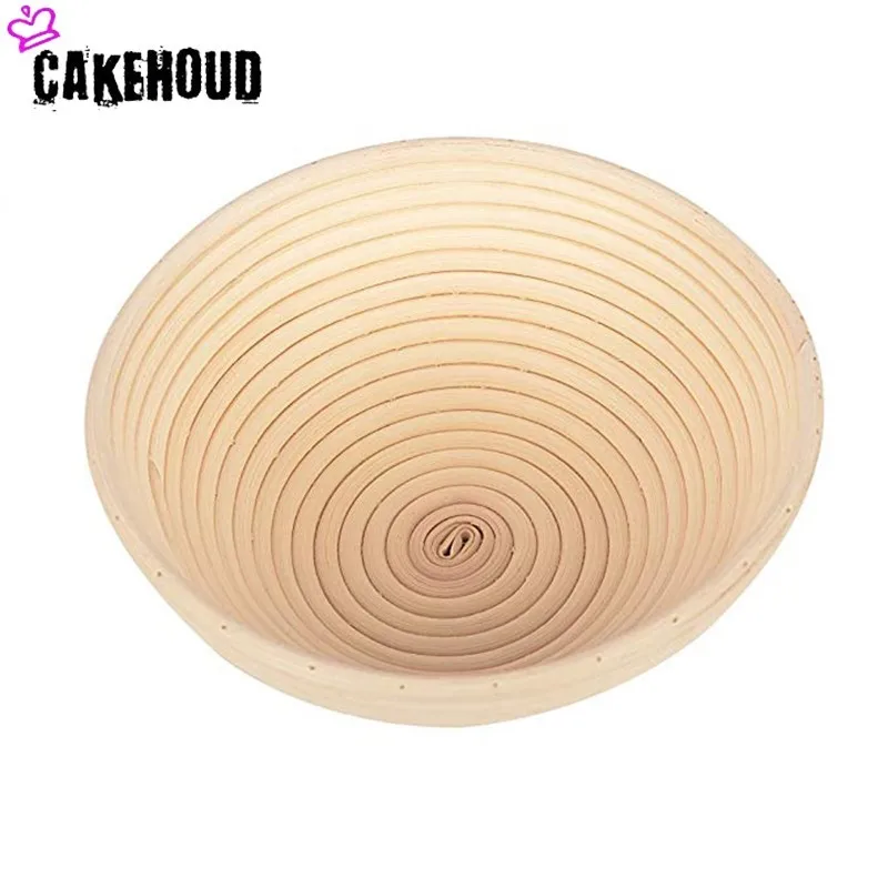 CAKEHOUD круглая корзина для ферментации хлеба из натуральной лозы профессиональная