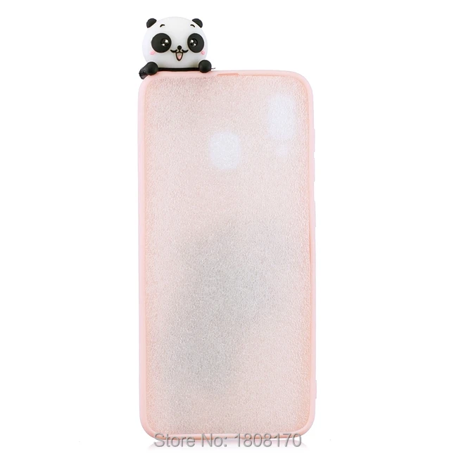Мягкий чехол из ТПУ C-Ku 3D с мультяшными животными для Samsung Galaxy S10 S10E A30 A50 M10 M20 A7 A9 2018 J4