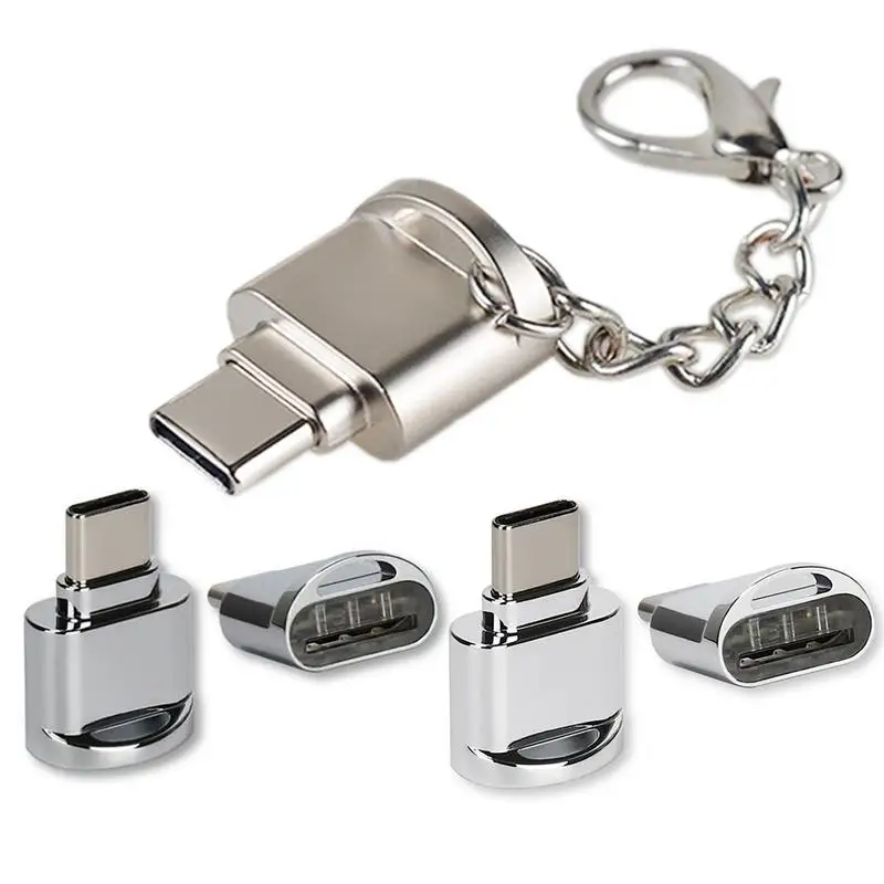 Микро конвертер с портом Type C адаптер OTG портативный USB 3 1 в кардридером TF