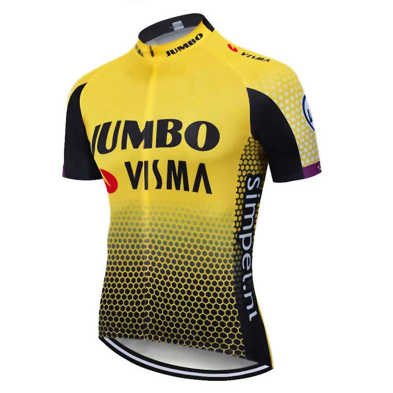 2019 Pro Team Jumbo Visma набор велосипедных футболок мужские велосипедные Майо Mtb Racing Ropa
