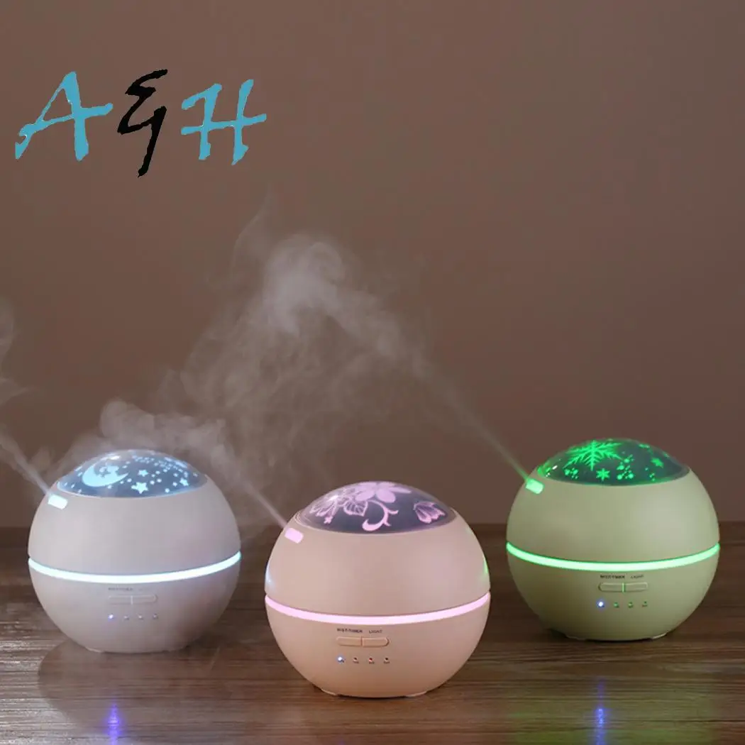 Ultrasonic Home Light Shadow Humidifier Air 150ML Purifier Essential Oil 10W 10-15 square meters Diffuser | Бытовая техника