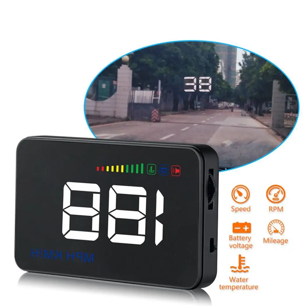A500 3 5 InchCar Head Up Display OBD HUD лобовое стекло проектор бортовой компьютер hud Дисплей