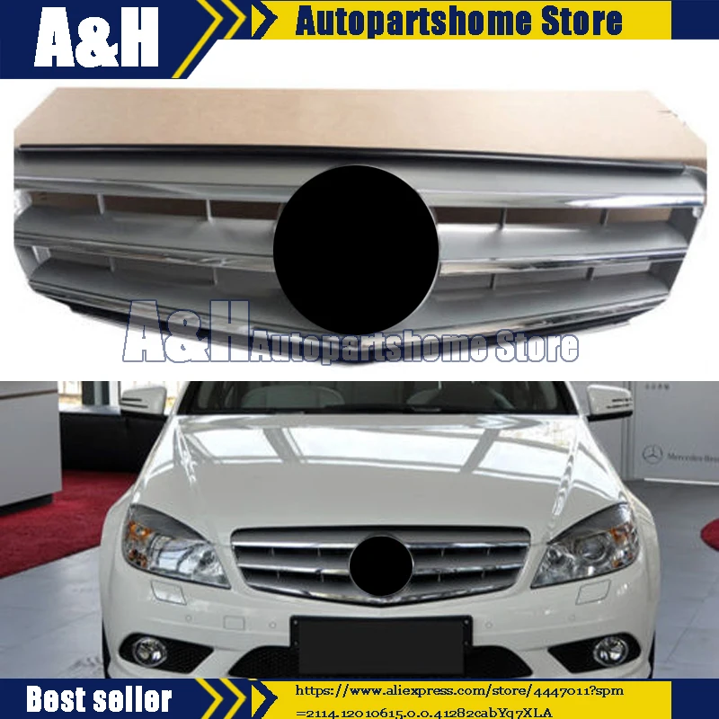 Решетчатый радиатор для Mercedes Benz 2008 2014 C Class w204 AMG Style|Гоночные решетки| |