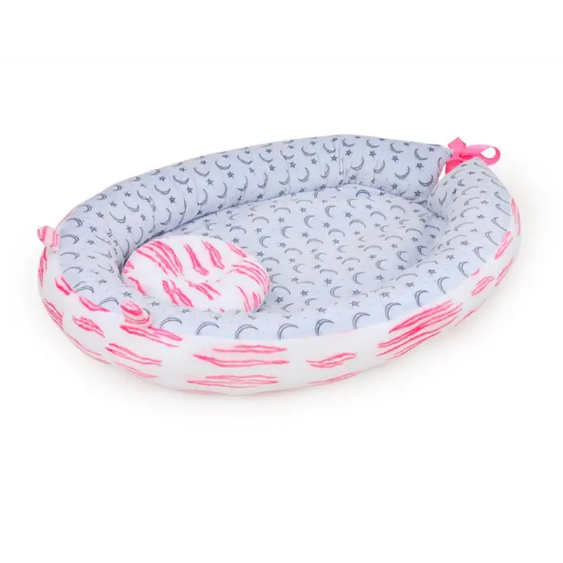 New Pure Cotton Baby Nest Bed Cradle Cot Travel Crib For Newborns Portable Washable Bumper | Мать и ребенок