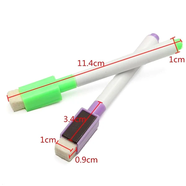 New Arrivals Magnetic Writing Pens Whiteboard Markers Dry Wipe Built In Eraser School Stationery Office Meeting escolar Supplies |