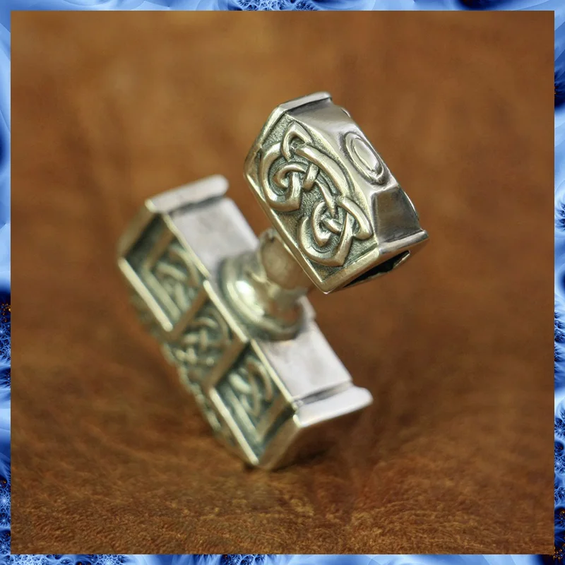 Изящное ожерелье из стерлингового серебра 925 пробы с подвеской Thor's Hammer
