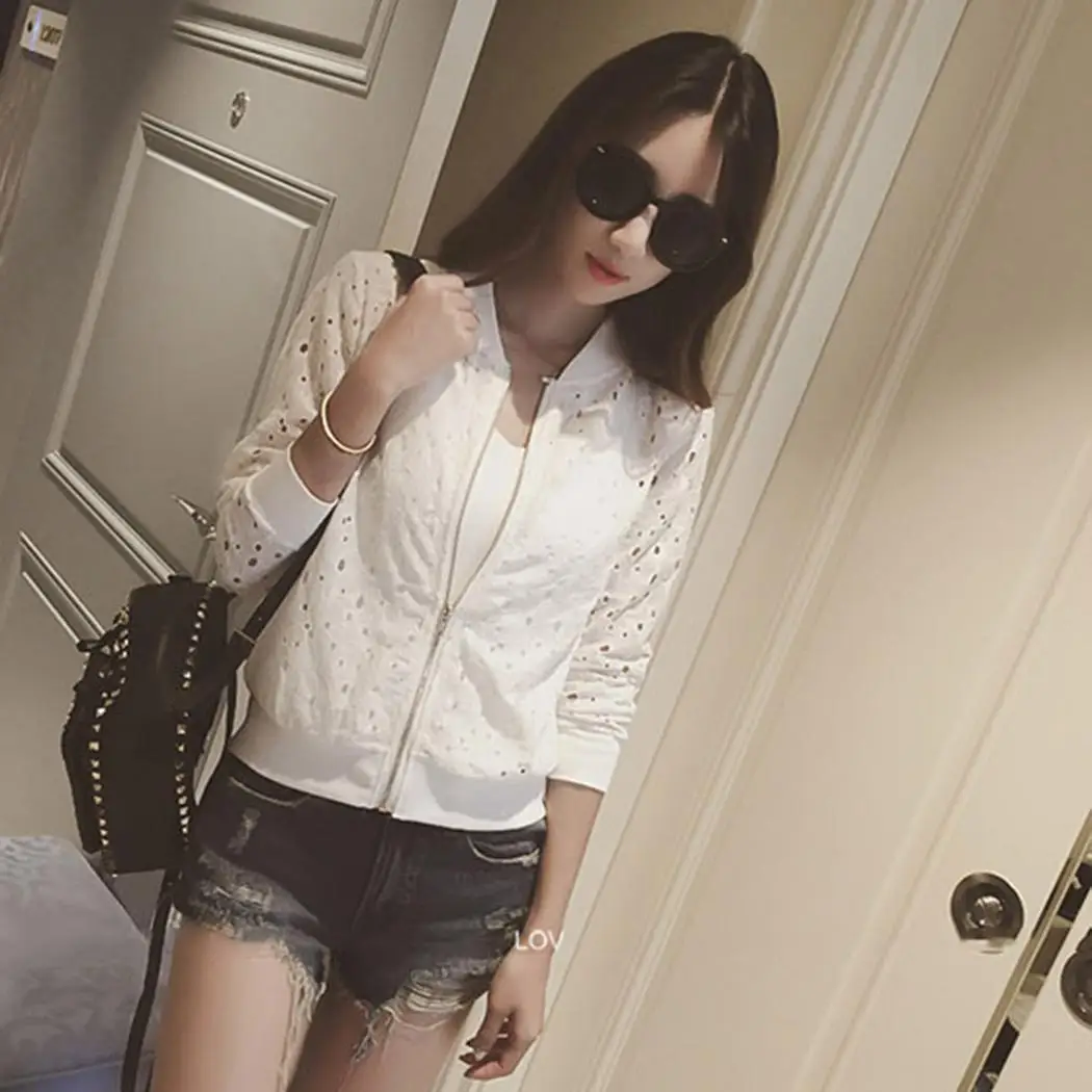 Новая модная женская Повседневная застежка-молния со стоячим воротником обычная