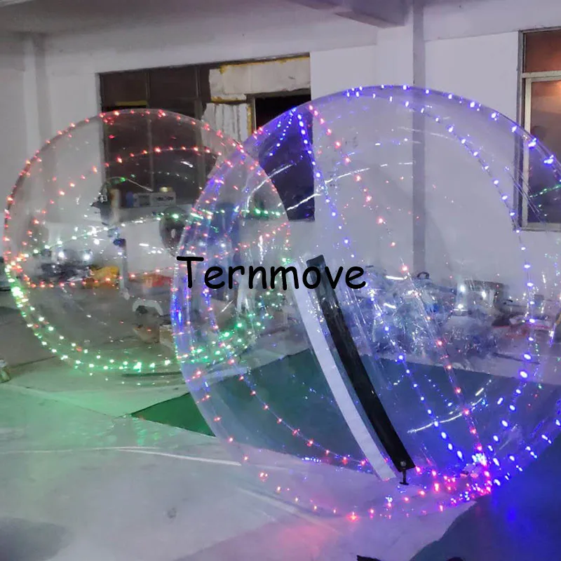 Goedkoop Led Water Lopen Bal Water Rollende Bal Opblaasbare Verlichting Bowling Ballen Voor Game Opblaasbare Menselijke Hamster Water Voetballen