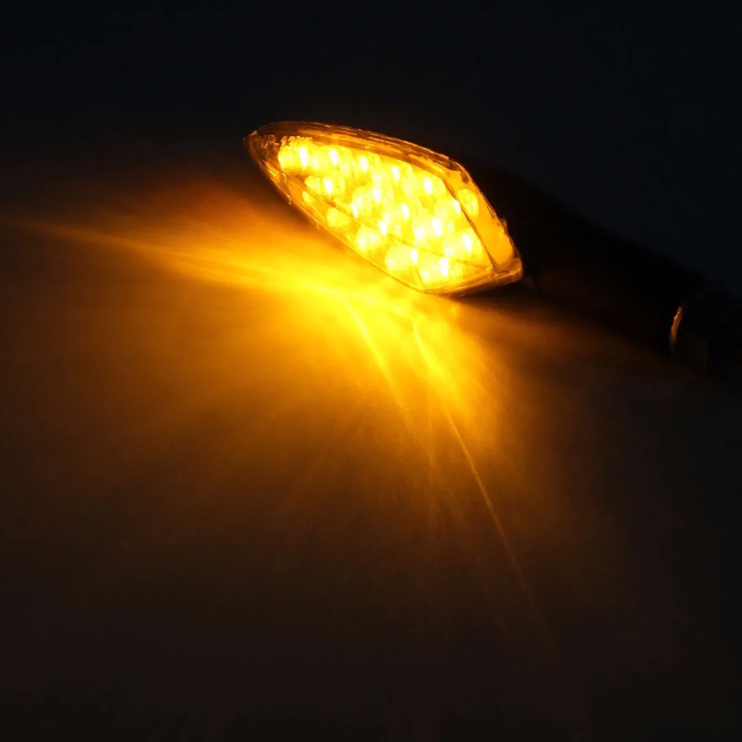 2 шт./компл. 12V Индикатор сигнала поворота мотоцикла LED светильник янтарного
