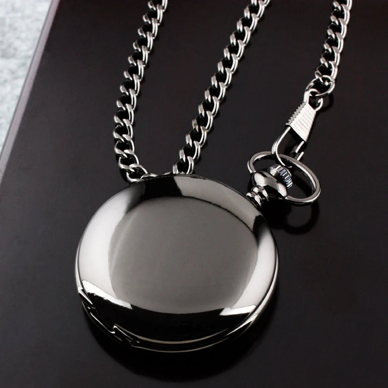 

Retro Black Jewelry Birthday Souvenir Gifts To My Son Engraved Greeting Quartz Pocket Watch to Son Man Clock Top Luxury reloj