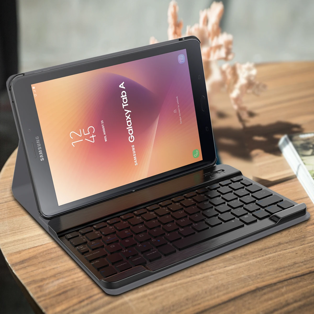 Для Samsung Galaxy Tab A 10 5 T595 T590 чехол Отделяемый французский Цветной подсветкой Bluetooth