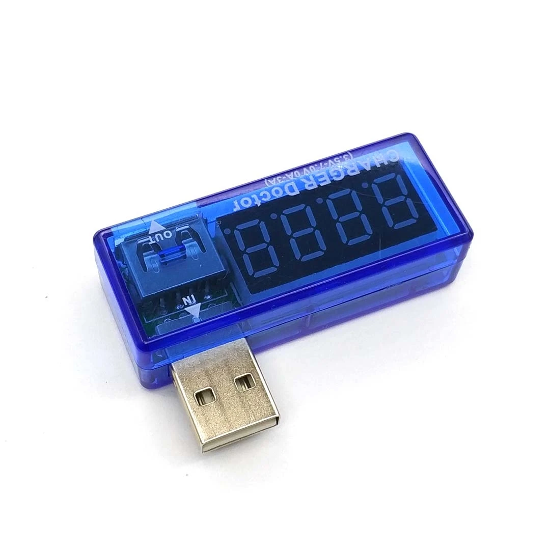 Цифровой USB тестер напряжения измеритель и силы тока для мобильных устройств с