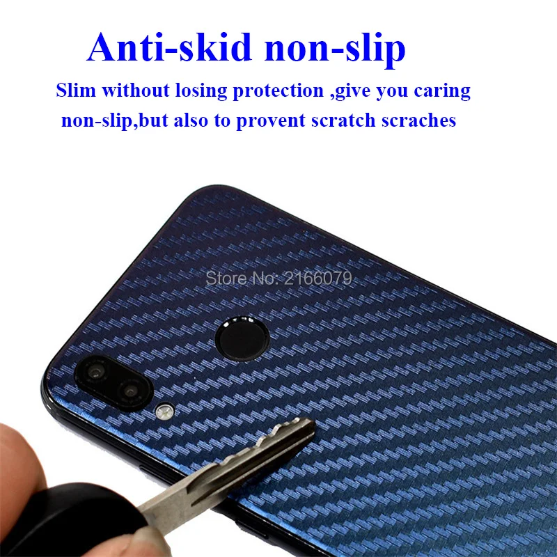 Для Huawei P20 Lite P Smart Plus Nova 4 3 3e 3i 3D градиентная задняя крышка из углеродного волокна