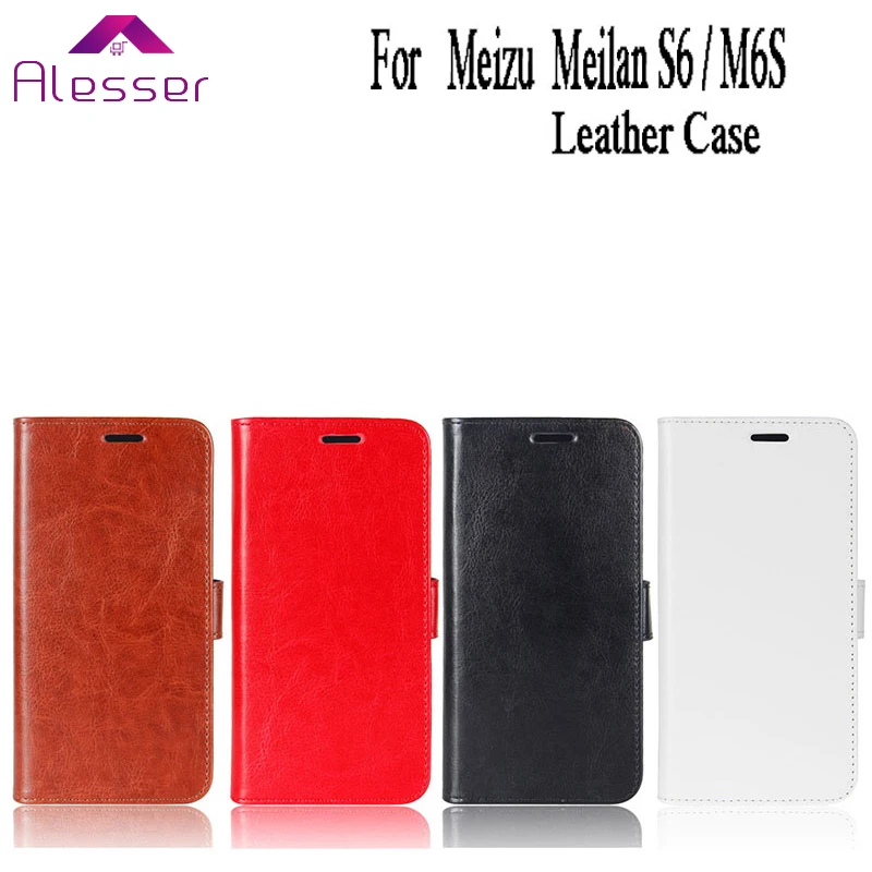 Alesser для Meizu Meilan S6 M6S из искусственной кожи чехол откидной Чехол кошелек с