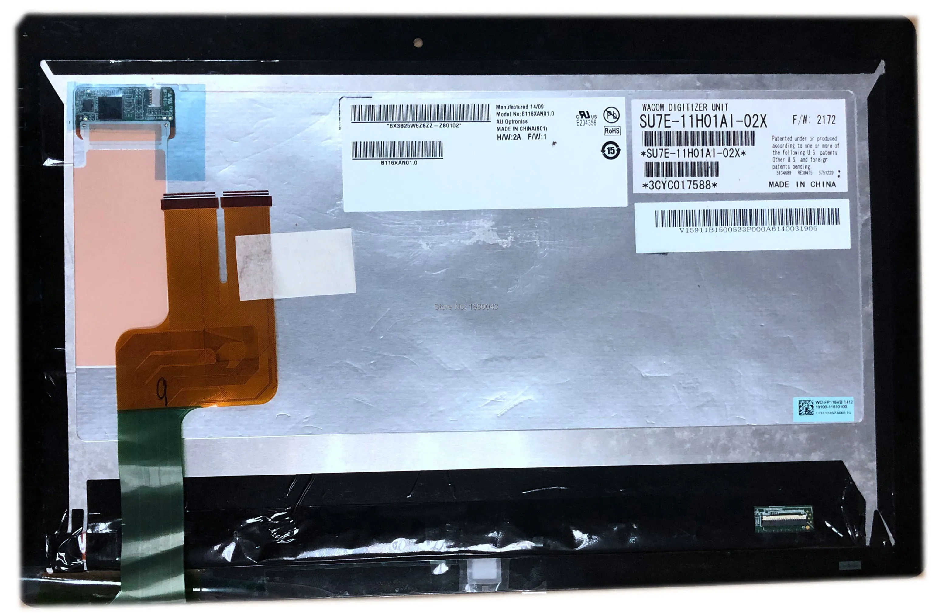 

ЖК-экран B116XAN01.0 для планшета Asus VivoTab TF810 TF810C TF810T, 69.11I03.T01