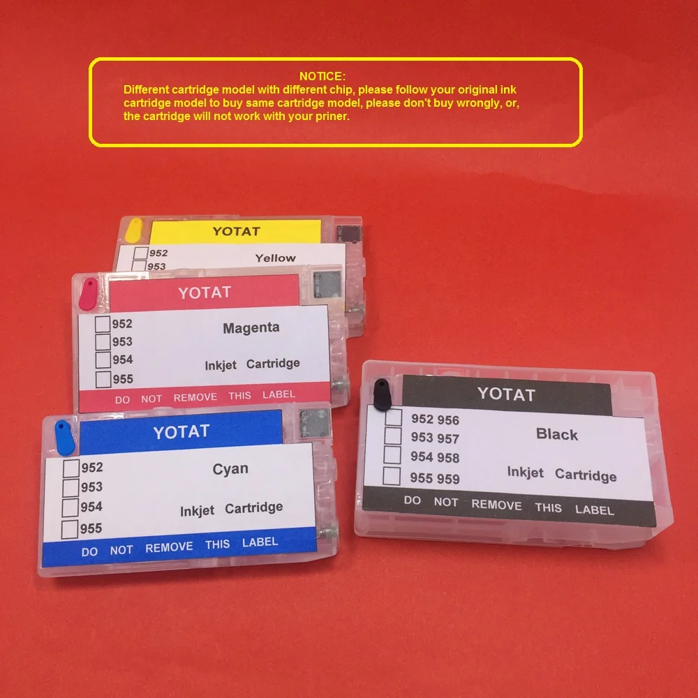 Многоразовый картридж YOTAT (ARC chip) для HP953 953XL HP OfficeJet Pro 8702 8710 8720 8730 8728 8715 7740 8210
