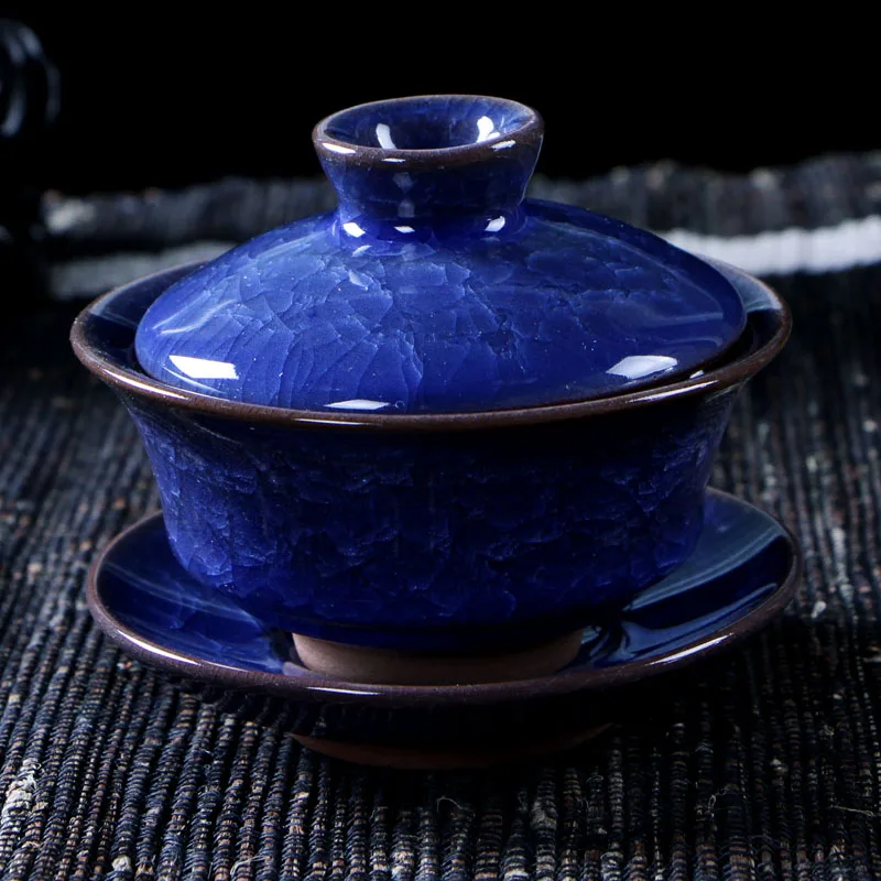 Чайные наборы для кофе и чая керамический чайник с ледяной трещиной gaiwan чайная