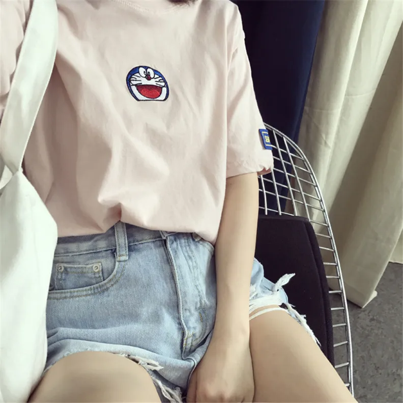 2019 Высококачественная Женская Повседневная Милая футболка с веселым принтом