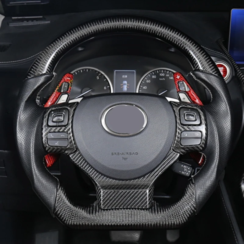 Углеродного волокна руль кнопка кадров Накладка для Lexus RC200/300 2015-2019 | Автомобили и