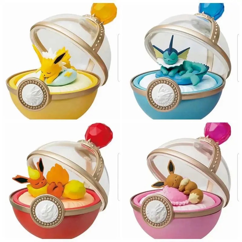 Япония Eeveelution семья Спящая в pokeball Dreaming case pkm фигурка коллективный подарок на день