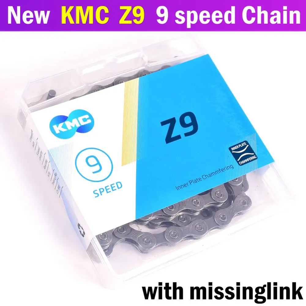 Тайваньская KMC Z9 9/27 цепь переключения скоростей для горного велосипеда
