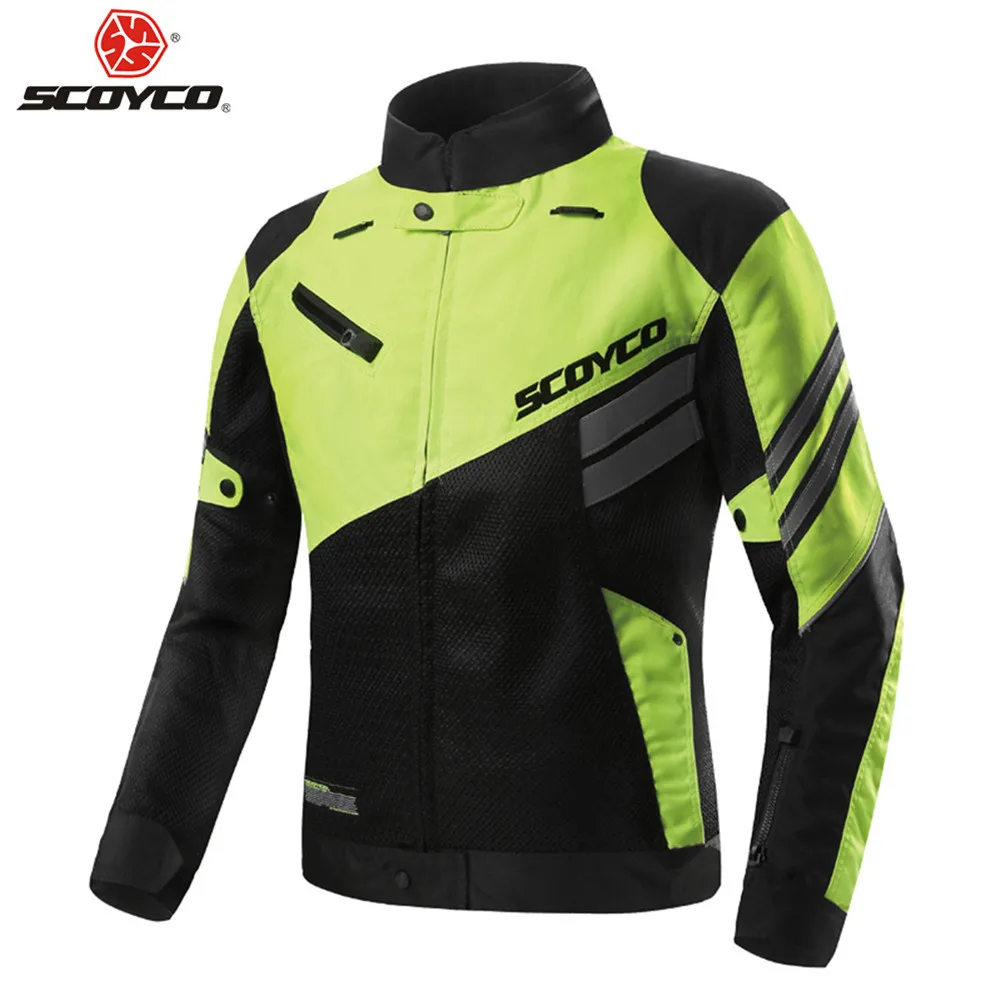 Светоотражающая мотоциклетная куртка SCOYCO мужская для верховой езды защитная