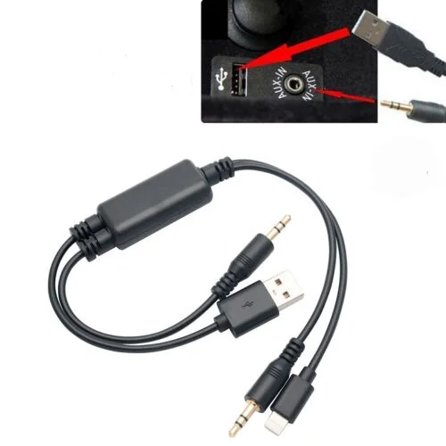 Новый брендовый USB адаптер для Кабеля AUX 35 см Y образный кабель