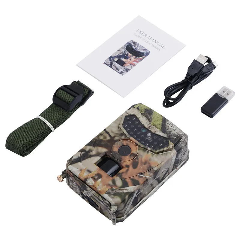 

1PCS PR-100 1080P Hunting Cameras 12MP HD Portable Outdoor Day Night Vison Camping Hiking Wild Camera 120-Degree Waterproof