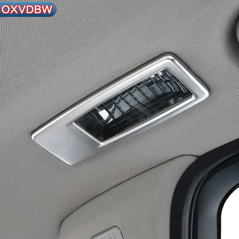 For bmw f15 f16 Stainless steel Front and rear reading lamp Panel Decorative Frame Cover Interior Sticker x5 x6 Accessories | Автомобили и
