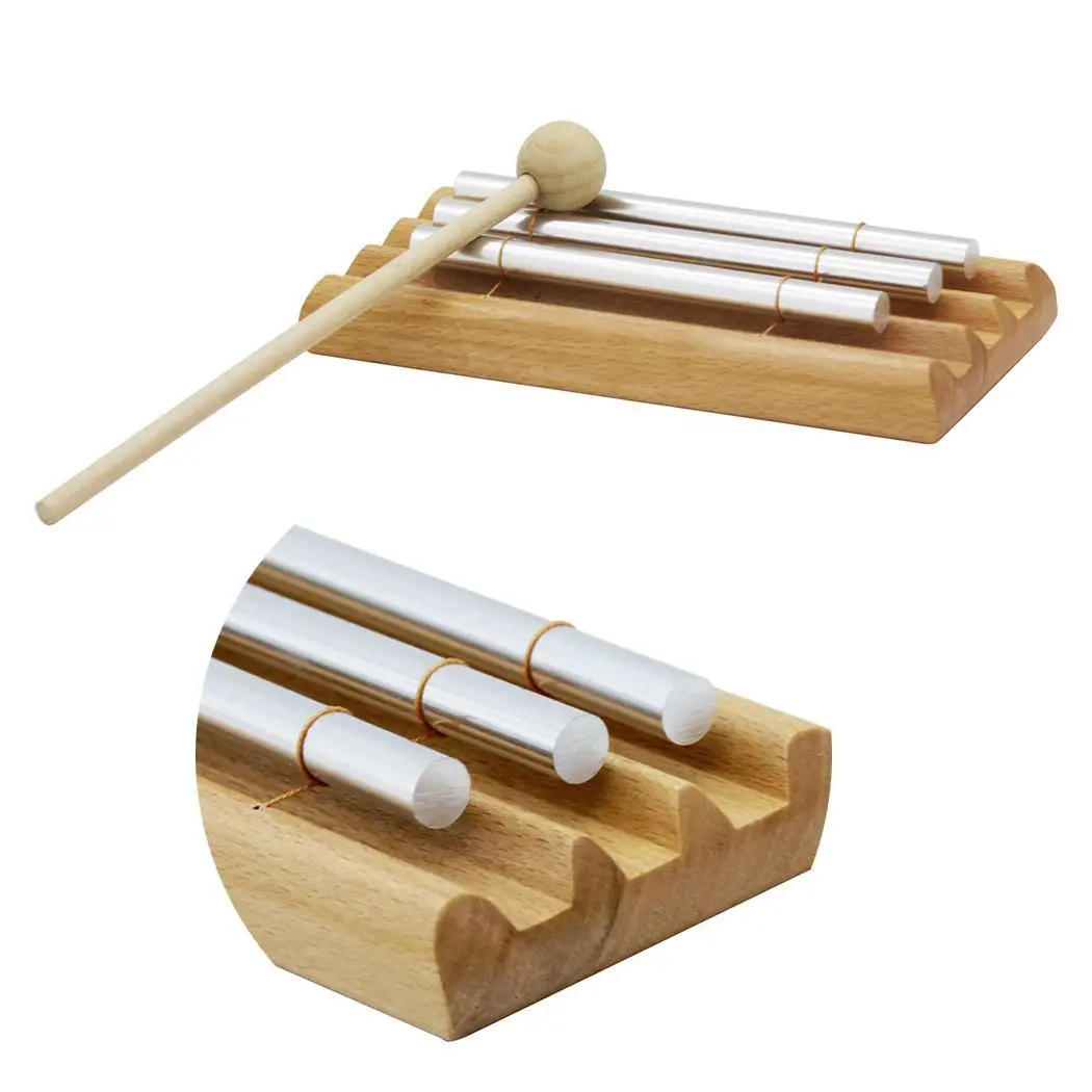 Children Trio Percussion Chime Instrument Education Toy As picture with Mallet Musical | Спорт и развлечения