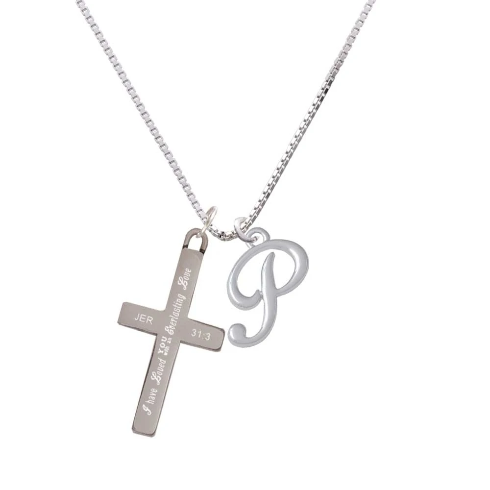 Маленькое ожерелье с надписью Gelato Initial P Everlasting Love cross|Подвески| |