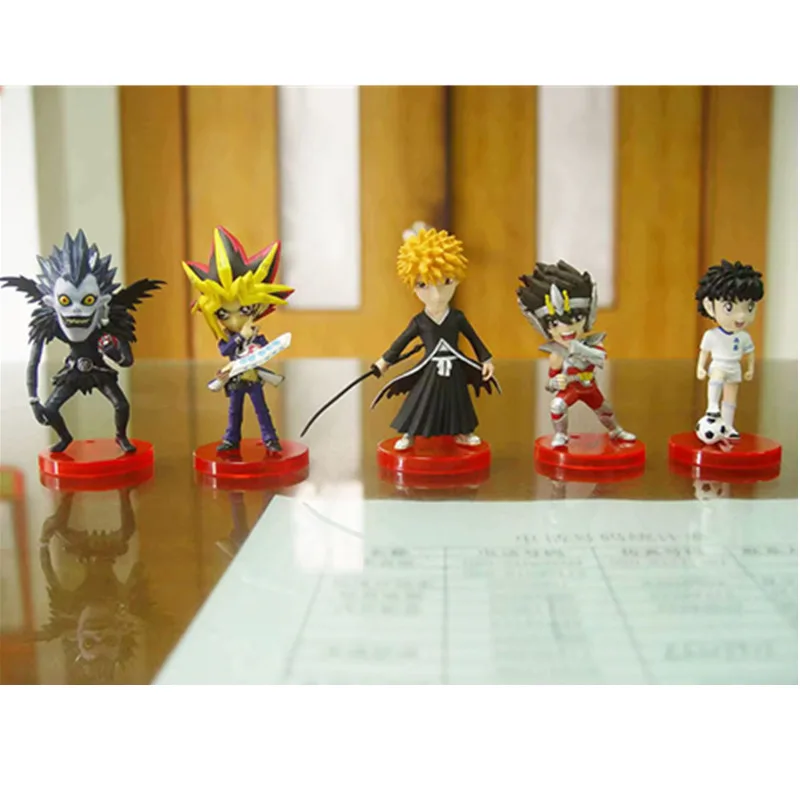5 шт./компл. Yu Gi Oh! Фигурка куклы Oh Bleach Death Note Saint Seiya футбол мальчики смешанные