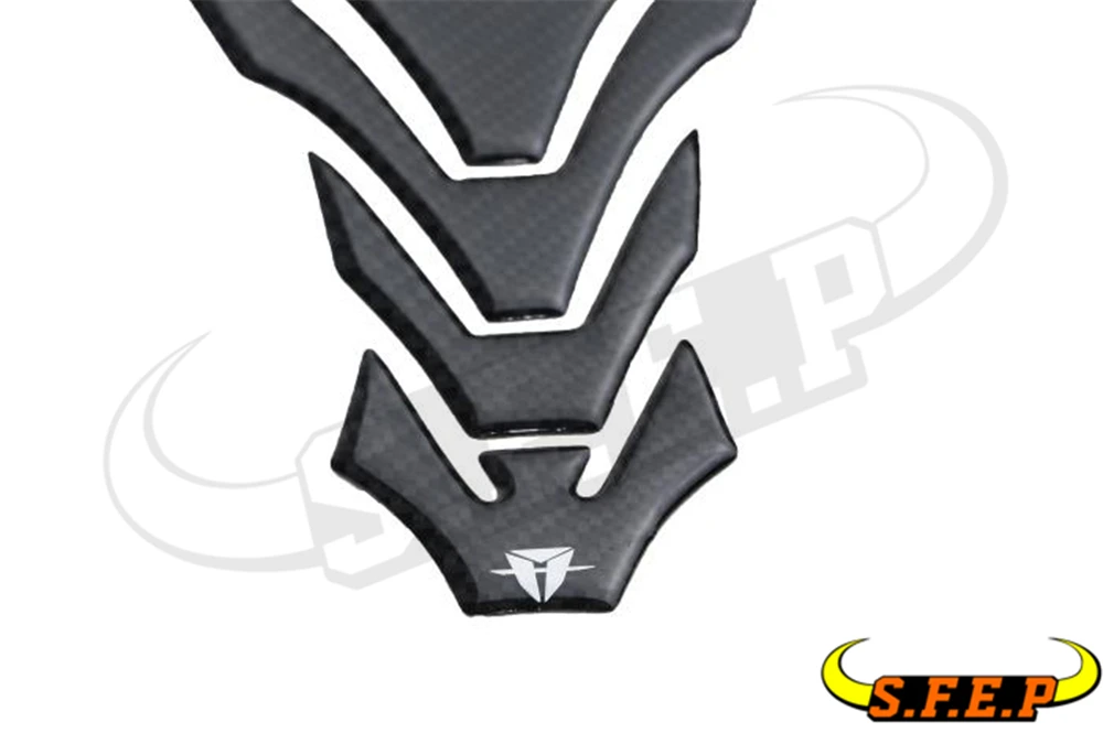 Мотоциклетная 3D накладка на бак из углеродного волокна Защитная Наклейка для