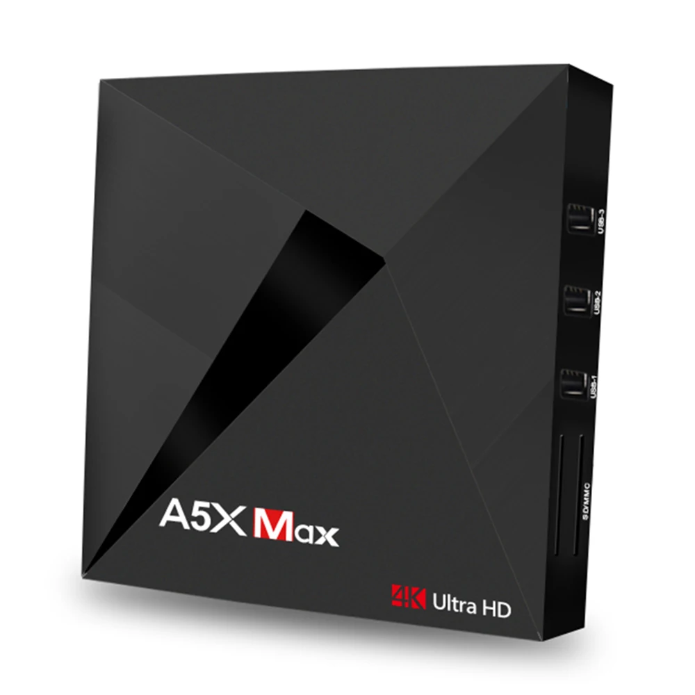 A5X MAX Android 9 0 ТВ коробка 4 K HD ГБ/32 ГБ RK3328 Мали-450 Smart Media Player 1000 м Lan | Электроника