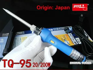 Инструменты для ремонта Japan GOOT TQ-95, Электрический паяльник с быстрой зарядкой 220  240 В, с регулируемой мощностью 20200 Вт
