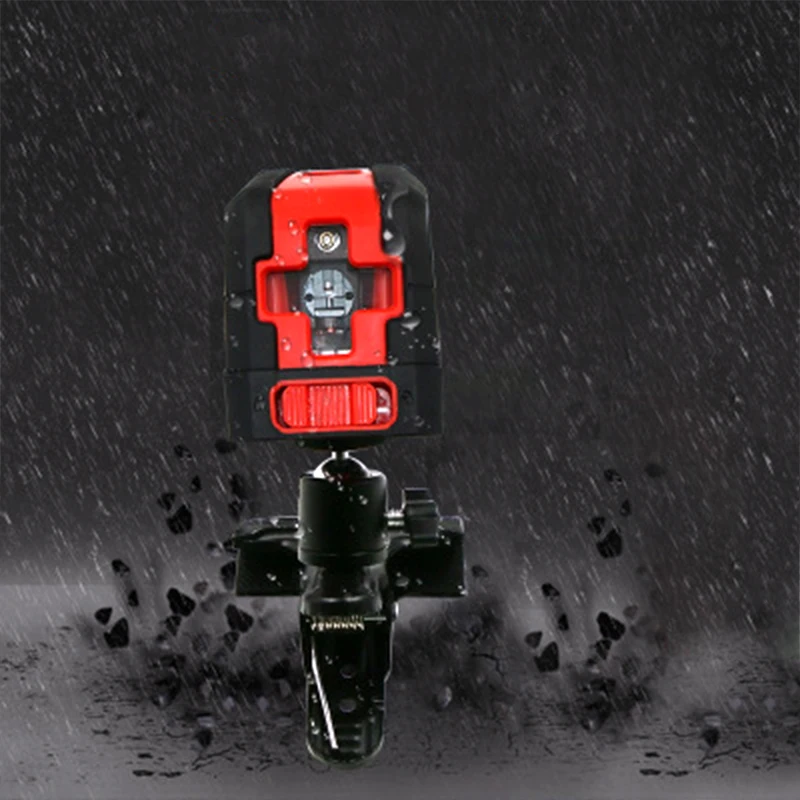 IP54 2 Beam Cross Line Leverler Measure Tool Red Laser Level Self-Leveling Levels Universal Clip Mini Size | Инструменты
