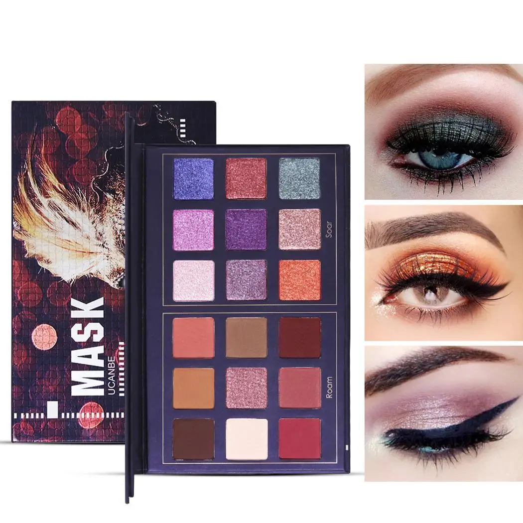 18 цветов блестящие тени порошок для век Косметика professional eye makeup инструменты| |