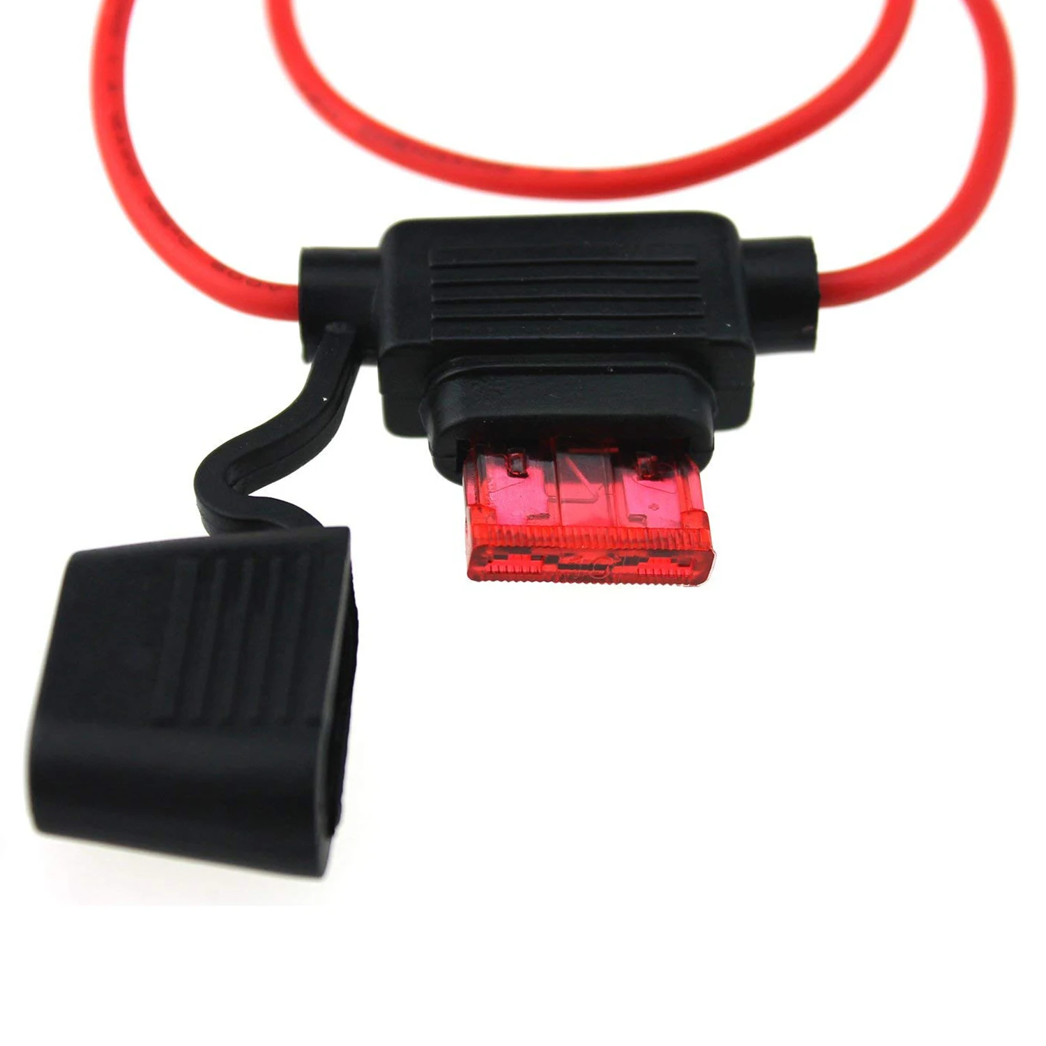 10pcs Inline 16 AWG Blade ATM Medium In-Line Fuse Holder for Car Boat Truck with line insurance seat 30cm Wire and 20PCS fuses |